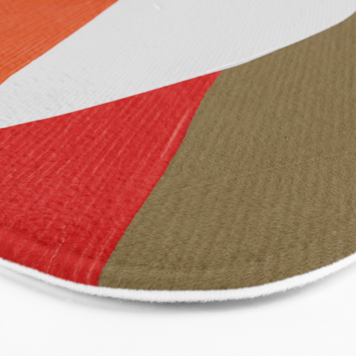 Diagonal Color Blocking - Rainbow Moon Bath Mat Gallery Image 3