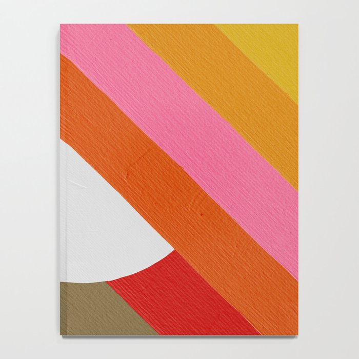 Diagonal Color Blocking - Rainbow Moon Notebook Gallery Image 4