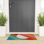 Diagonal Color Blocking - Rainbow Moon Welcome Mat Gallery Image 3