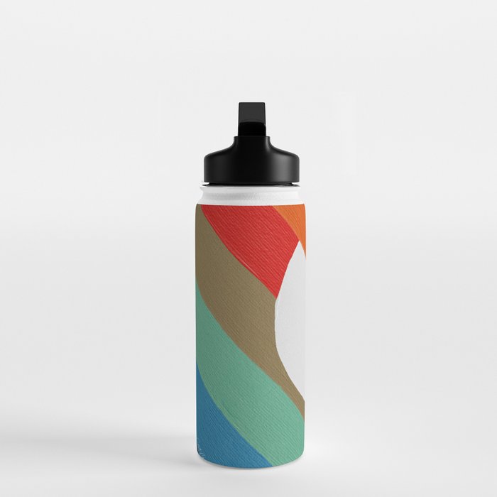 Diagonal Color Blocking - Rainbow Moon Water Bottle Gallery Image 3