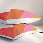 Diagonal Color Blocking - Rainbow Moon Pillow Sham Gallery Image 3