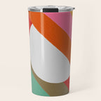 Diagonal Color Blocking - Rainbow Moon Travel Mug Gallery Image 1
