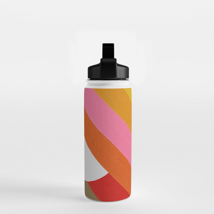 Diagonal Color Blocking - Rainbow Moon Water Bottle Gallery Image 2