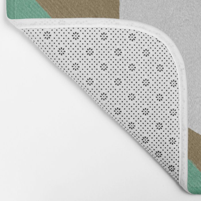 Diagonal Color Blocking - Rainbow Moon Bath Mat Gallery Image 2