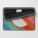 Diagonal Color Blocking - Rainbow Moon Laptop Sleeve Gallery Image 2