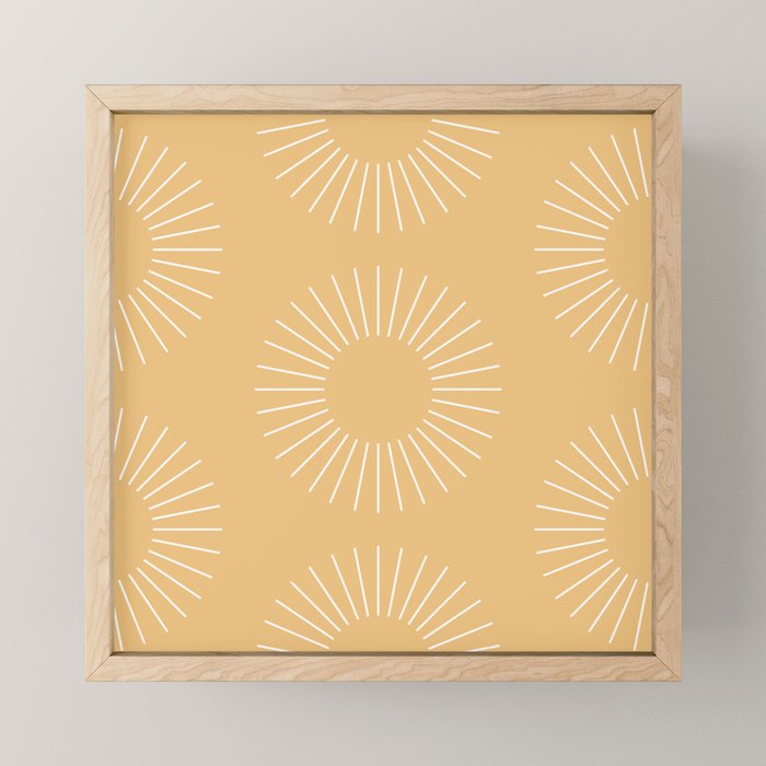 Minimalist Sunray Pattern XV Mini Art Print Gallery Image 1
