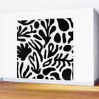 Abstract black and white organic nature art pattern Wall Mural Gallery Image 2