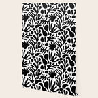 Abstract black and white organic nature art pattern Wallpaper Gallery Image 2