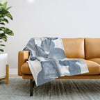 Pebbles Watercolor Abstract Throw Blanket Gallery Image 1