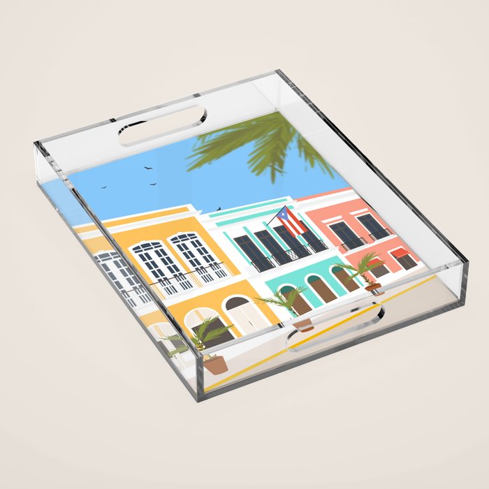 Old San Juan, Puerto Rico Acrylic Tray Gallery Image 1