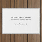 scott fitzgerald quote, love quote Outdoor Rug Gallery Image 1