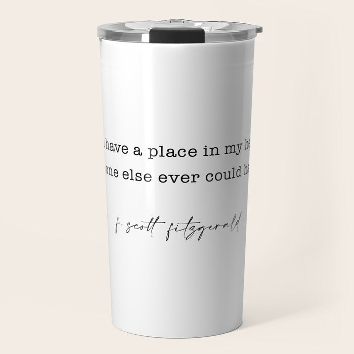scott fitzgerald quote, love quote Travel Mug Gallery Image 1