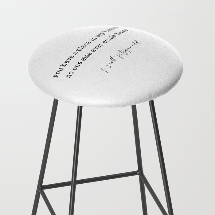scott fitzgerald quote, love quote Stool Gallery Image 2