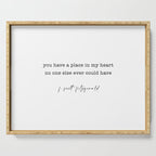 scott fitzgerald quote, love quote Serving Tray Gallery Image 1