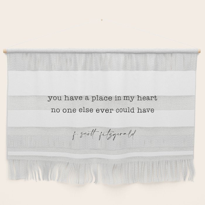 scott fitzgerald quote, love quote Wall Hanging Gallery Image 1