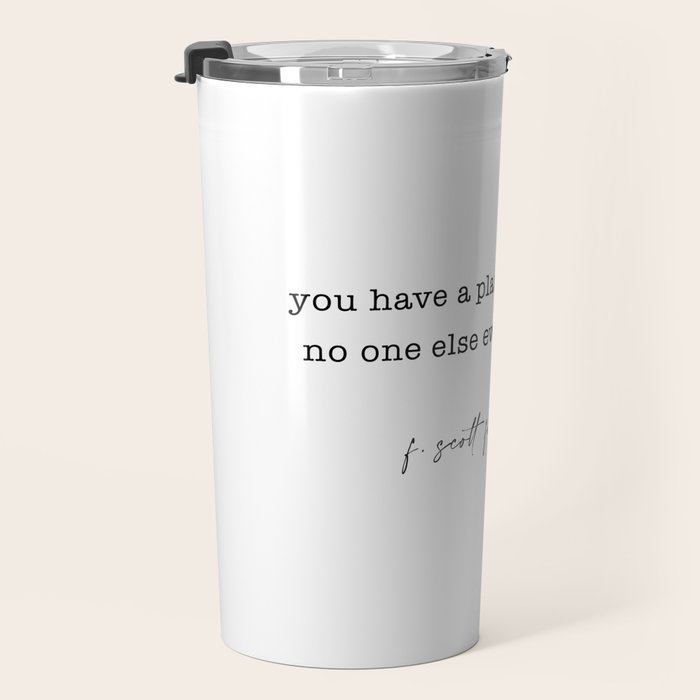 scott fitzgerald quote, love quote Travel Mug Gallery Image 3