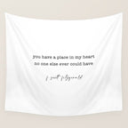 scott fitzgerald quote, love quote Wall Tapestry Gallery Image 4