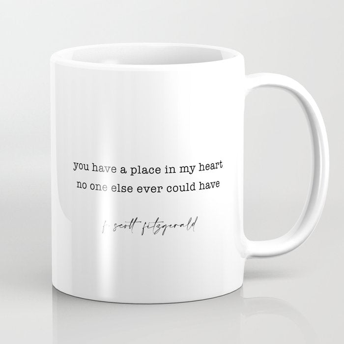 scott fitzgerald quote, love quote Coffee Mug Gallery Image 1