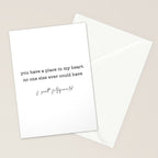 scott fitzgerald quote, love quote Stationery Card Gallery Image 2