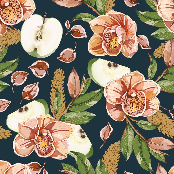 Tropical flowers autumn field D Coffee Mug Gallery Image 2