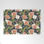 Tropical flowers autumn field D Welcome Mat Gallery Image 1