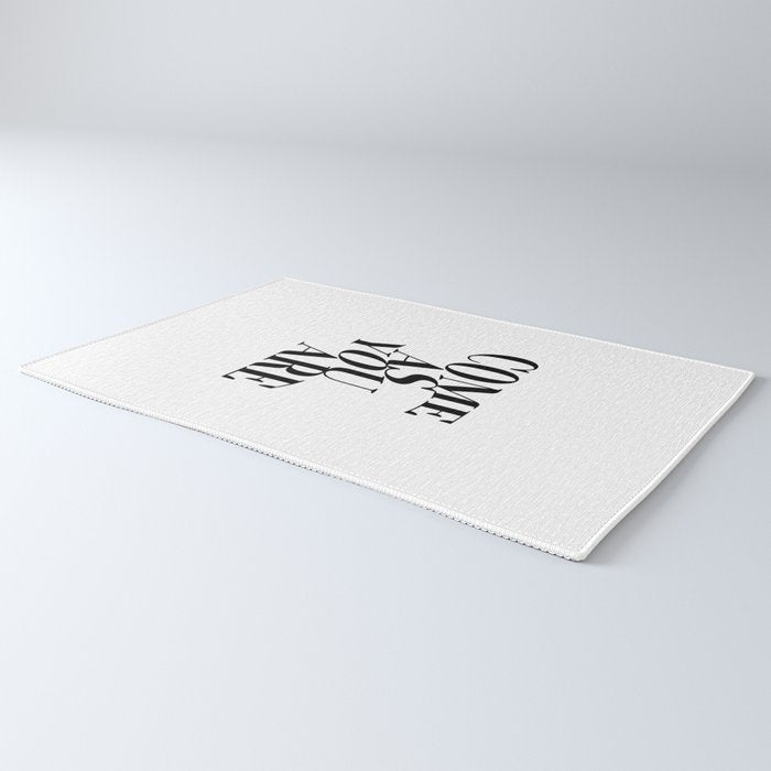 Come As You Are (Wavy - B&W) Rug Gallery Image 3
