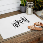 Come As You Are (Wavy - B&W) Outdoor Rug Gallery Image 2