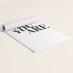 Come As You Are (Wavy - B&W) Yoga Mat Gallery Image 2