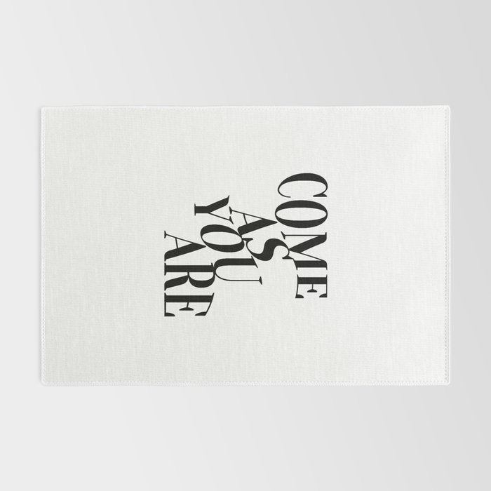 Come As You Are (Wavy - B&W) Rug Gallery Image 2