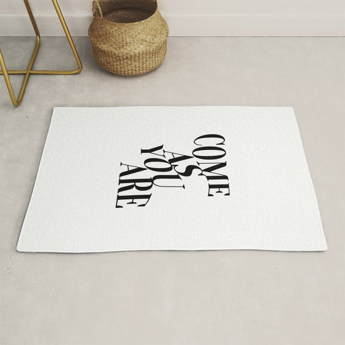 Come As You Are (Wavy - B&W) Rug Gallery Image 1