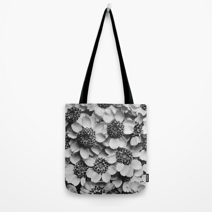 Yarrow flower blossoms vintage black and white photograph by Karl Blossfeldt   Tote Bag Gallery Image 2