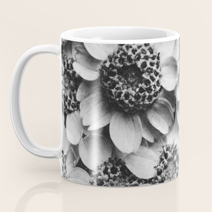 Yarrow flower blossoms vintage black and white photograph by Karl Blossfeldt   Coffee Mug Gallery Image 3