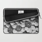 Yarrow flower blossoms vintage black and white photograph by Karl Blossfeldt   Laptop Sleeve Gallery Image 2
