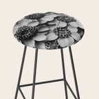 Yarrow flower blossoms vintage black and white photograph by Karl Blossfeldt   Stool Gallery Image 2