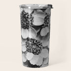 Yarrow flower blossoms vintage black and white photograph by Karl Blossfeldt   Travel Mug Gallery Image 2