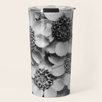 Yarrow flower blossoms vintage black and white photograph by Karl Blossfeldt   Travel Mug Gallery Image 1