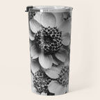 Yarrow flower blossoms vintage black and white photograph by Karl Blossfeldt   Travel Mug Gallery Image 3