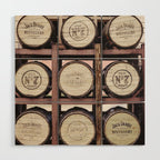 Whiskey Barrels x Bar Cart Decor Wood Wall Art Gallery Image 1