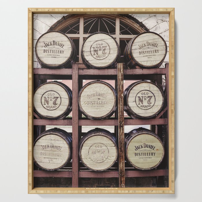 Whiskey Barrels x Bar Cart Decor Serving Tray Gallery Image 1
