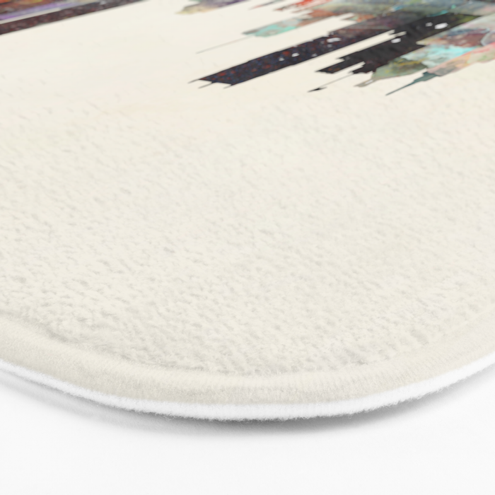 detroit michigan skyline Bath Mat Gallery Image 3