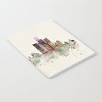 detroit michigan skyline Notebook Gallery Image 2