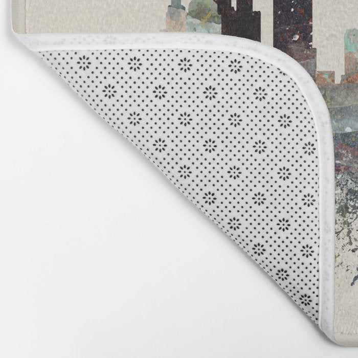 detroit michigan skyline Bath Mat Gallery Image 2