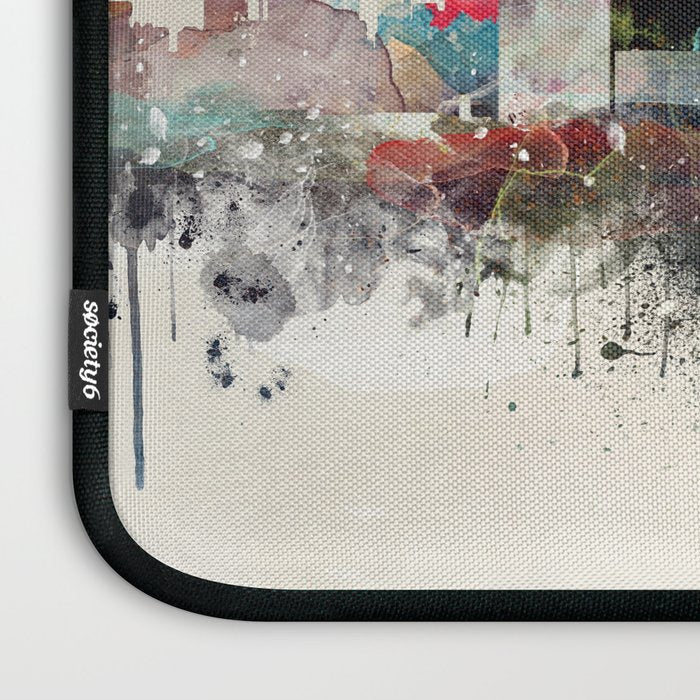 detroit michigan skyline Laptop Sleeve Gallery Image 3