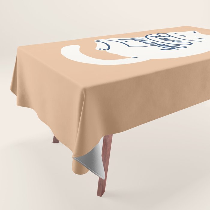 Love Yourself Cat Tablecloth Gallery Image 1