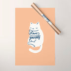 Love Yourself Cat Wrapping Paper Gallery Image 1