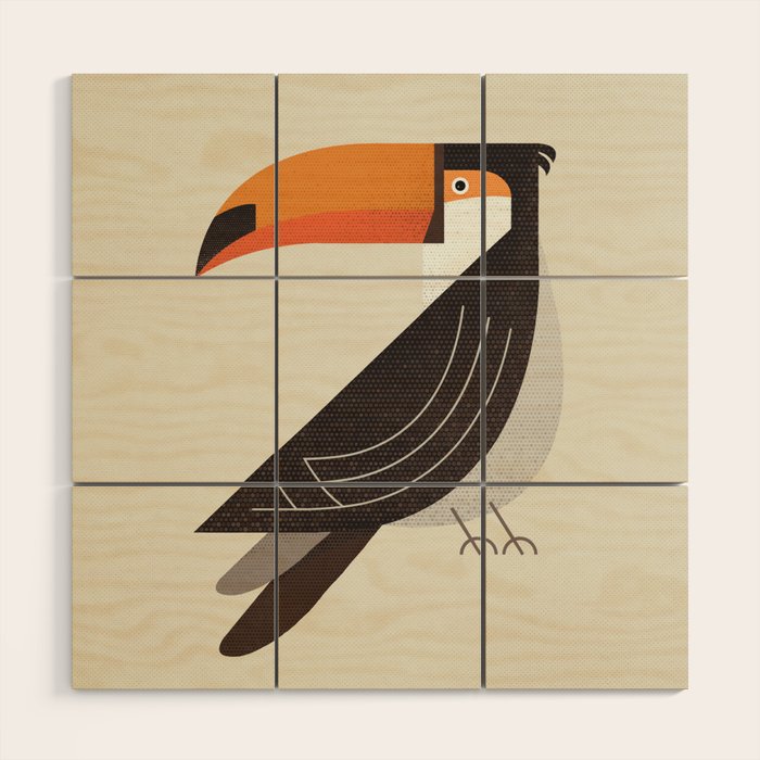 Whimsy Toucan Wood Wall Art Gallery Image 1