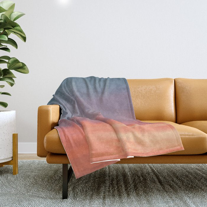 Colorful sunrise | Wanderlust fine art print photography | Sunset sky Throw Blanket Gallery Image 1