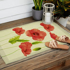 Red Poppies 3 Outdoor Rug Gallery Image 2