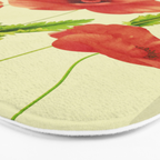 Red Poppies 3 Bath Mat Gallery Image 3