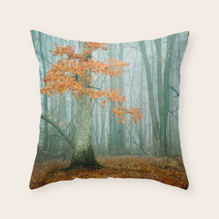 Autumn Woods Throw Pillow Gallery Image 6